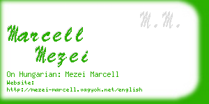 marcell mezei business card